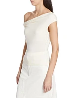 Cello One-Shoulder Ruched Top