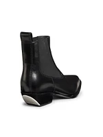 Slick 40MM Leather Ankle Boots