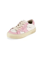 Girl's May Star Leather Low-Top Sneakers