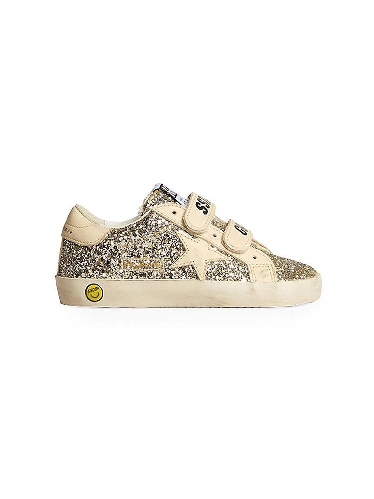 Baby's & Girl's Old School Glitter Star Sneakers