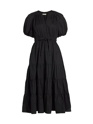 Olina Cotton Midi-Dress