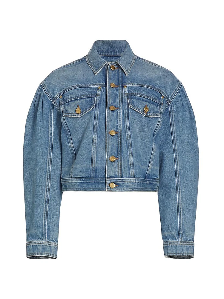 Cosette Cropped Denim Jacket