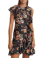 Candance Floral Ruffle Minidress