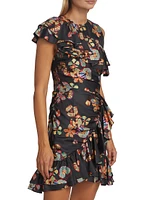 Candance Floral Ruffle Minidress