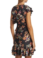 Candance Floral Ruffle Minidress