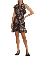 Candance Floral Ruffle Minidress