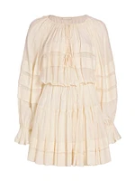 Polly Ruffled Long-Sleeve Minidress