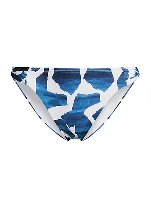 Ocean Puzzle Low-Rise Bikini Bottom