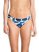 Ocean Puzzle Low-Rise Bikini Bottom