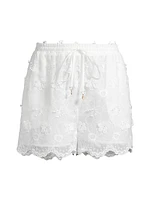 Floral Eyelet Shorts