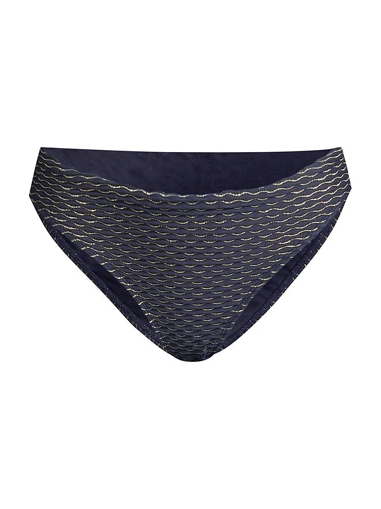 Margot Textured Waves Bikini Bottoms