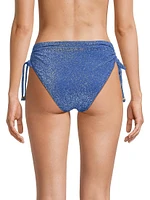 Shimmer Ruched Bikini Bottom