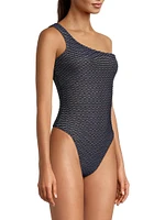 Joni Textured Waves One-Piece Swimsuit