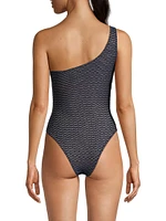 Joni Textured Waves One-Piece Swimsuit