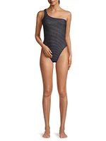 Joni Textured Waves One-Piece Swimsuit