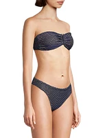 Verone Textured Waves Bandeau Bikini Top