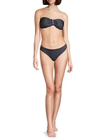 Verone Textured Waves Bandeau Bikini Top