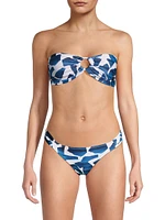 Ocean Puzzle Bandeau Bikini Top