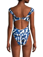 Resort Betsy Ocean Puzzle One-Piece Swimsuit