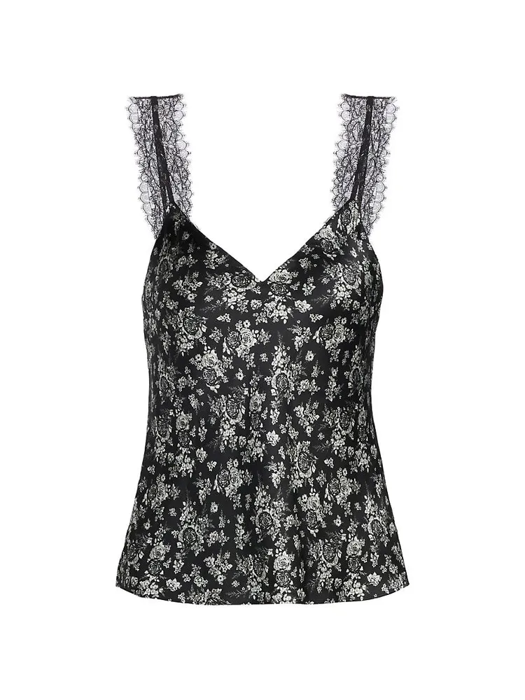 Marlo Floral Silk Chiffon Cami