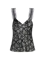 Marlo Floral Silk Chiffon Cami