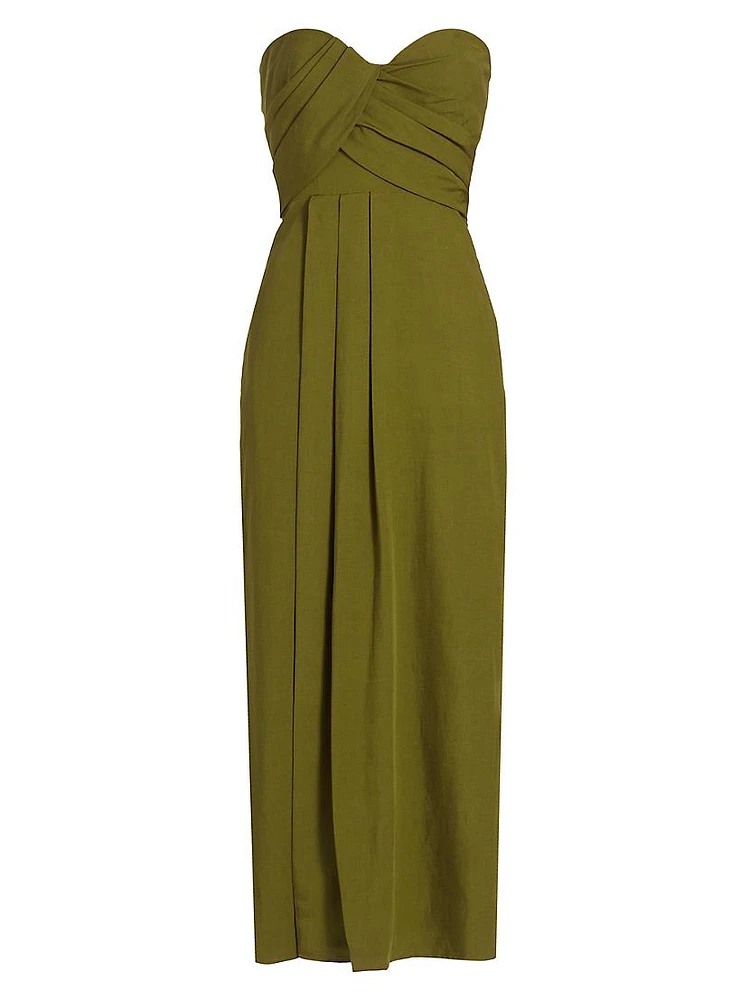 Yara Strapless Midi-Dress