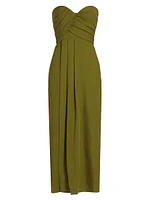 Yara Strapless Midi-Dress