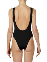 Crystal Logo One-Piece Swimsuit