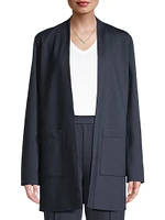 Stretch-Jersey Open-Front Jacket