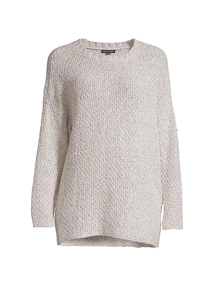 Organic Cotton-Knit Crewneck Sweater