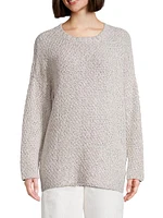 Organic Cotton-Knit Crewneck Sweater