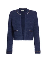 Maeve Chain-Trimmed Knit Jacket