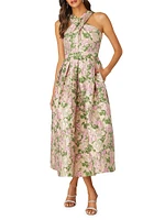 Ivanna Floral Sleeveless Midi-Dress