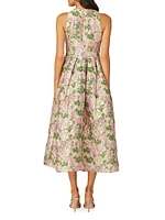 Ivanna Floral Sleeveless Midi-Dress