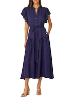 Lucia Tie-Waist Midi-Dress