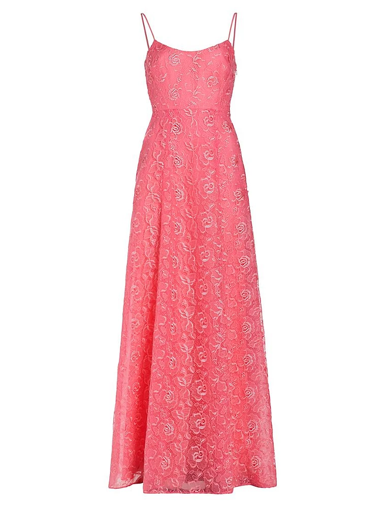 Linda Floral Lace Gown