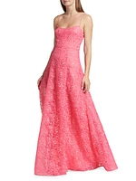 Linda Floral Lace Gown