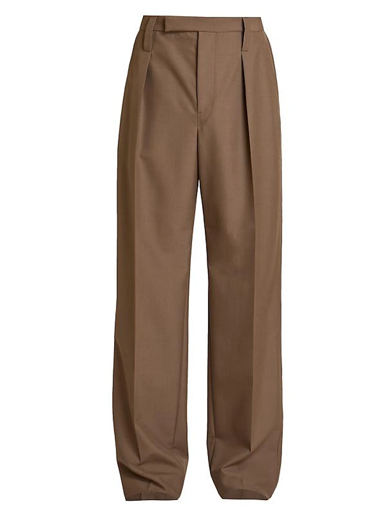 Single-Pleat Pants