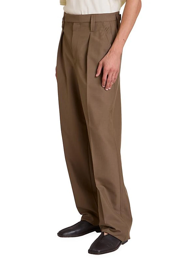 Single-Pleat Pants