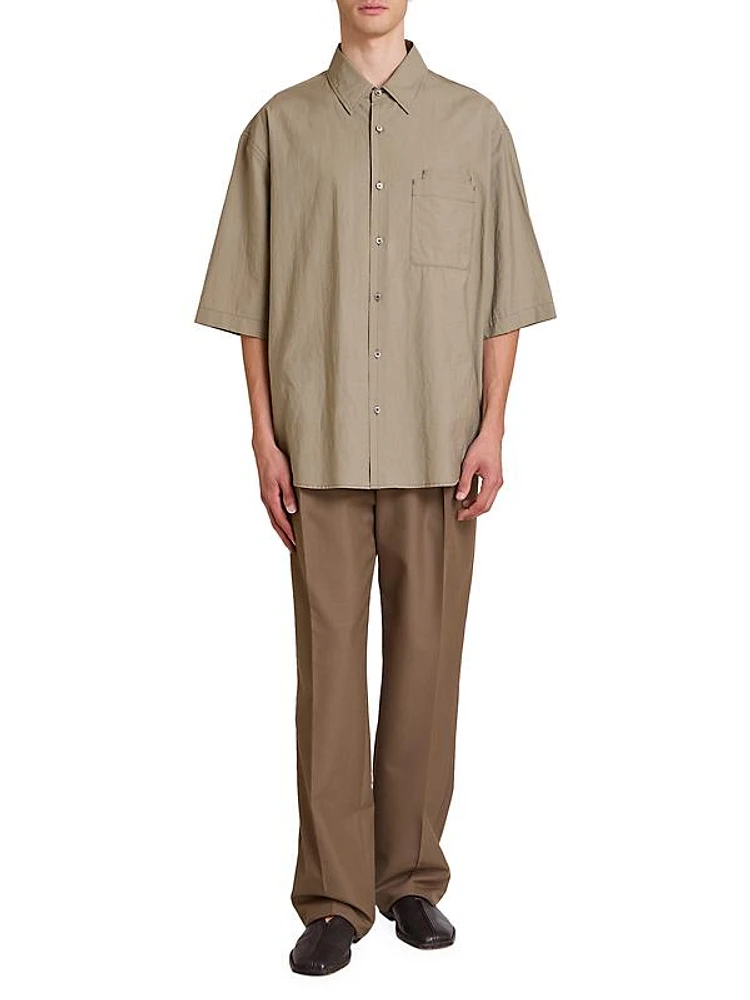 Single-Pleat Pants