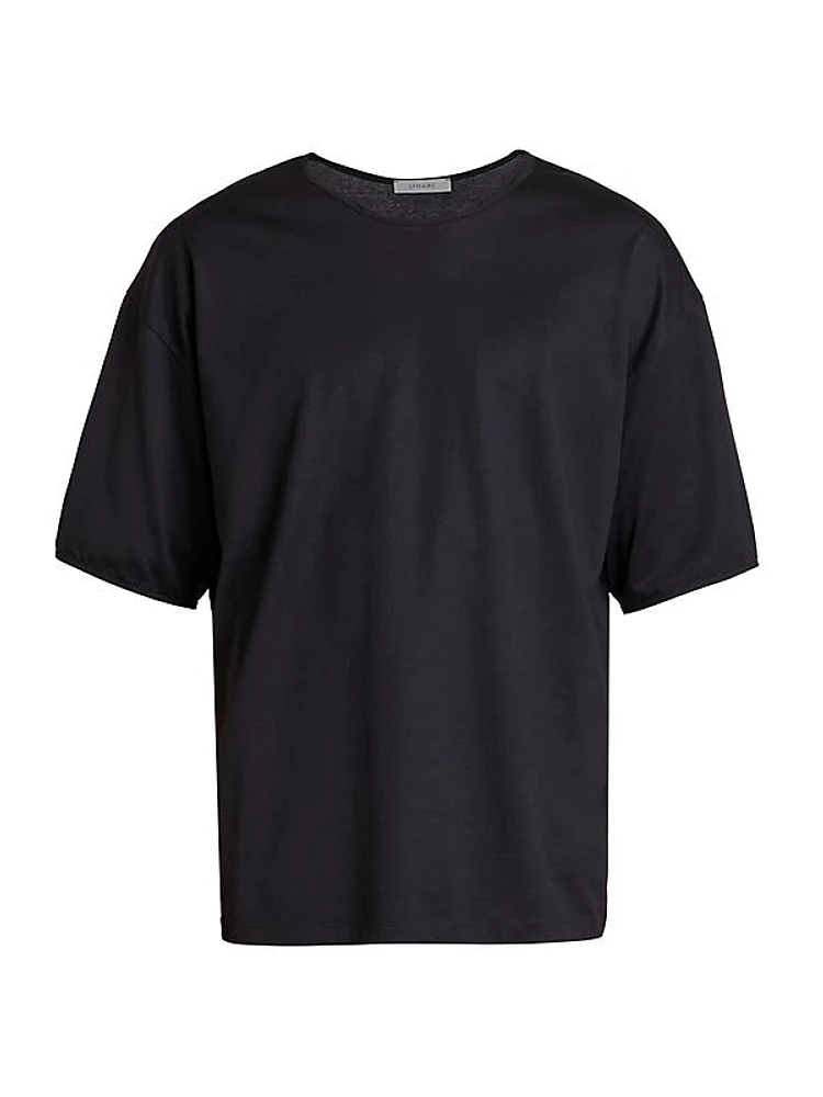 Silk Crewneck T-Shirt