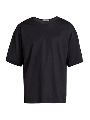 Silk Crewneck T-Shirt