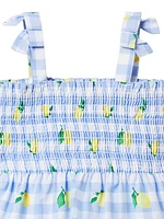 Baby Girl's Little Girl's & Girl's Lemon Gingham Smocked Sundress