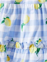 Baby Girl's Little Girl's & Girl's Lemon Gingham Smocked Sundress