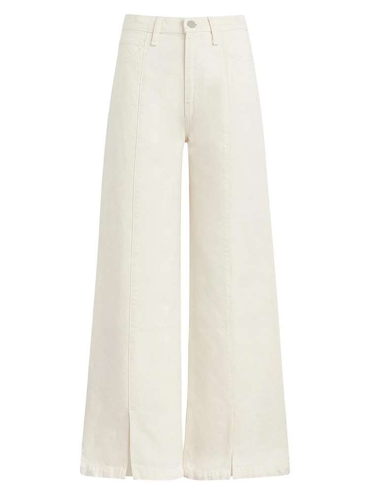 James Wide-Leg Vented Jeans