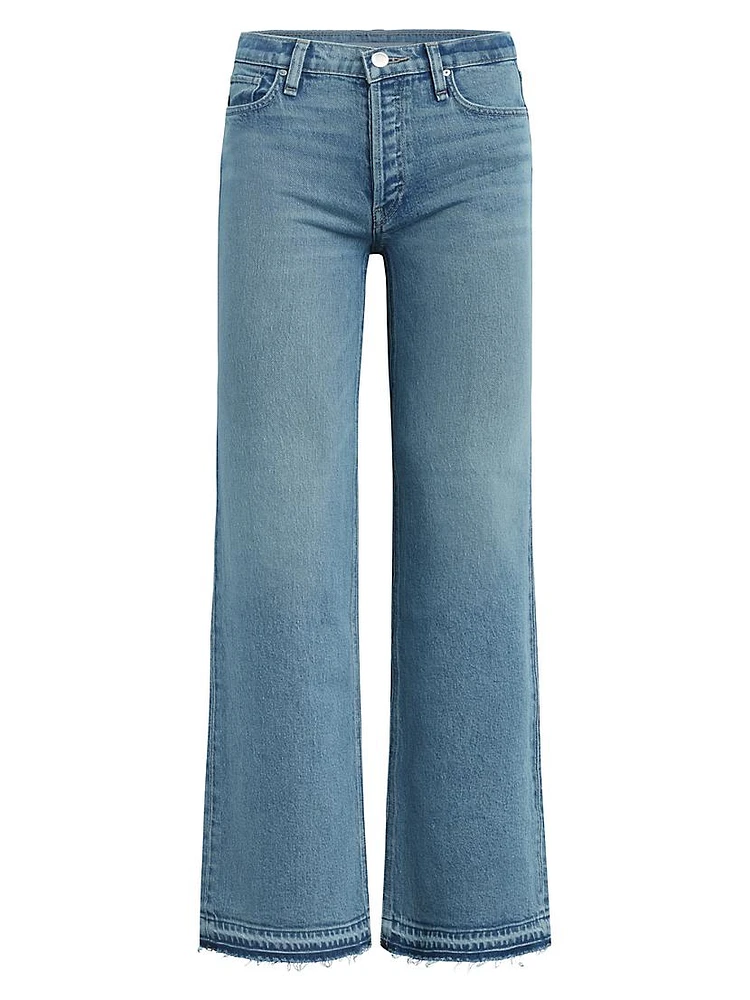 Rosie Wide-Leg Released-Hem Jeans