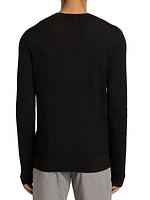 Cable-knit Wool-Blend Crewneck Sweater