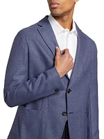 Virgin Wool Single-Breasted Sport Coat