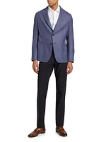 Virgin Wool Single-Breasted Sport Coat