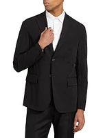 Notch-Lapel Single-Breasted Sport Coat